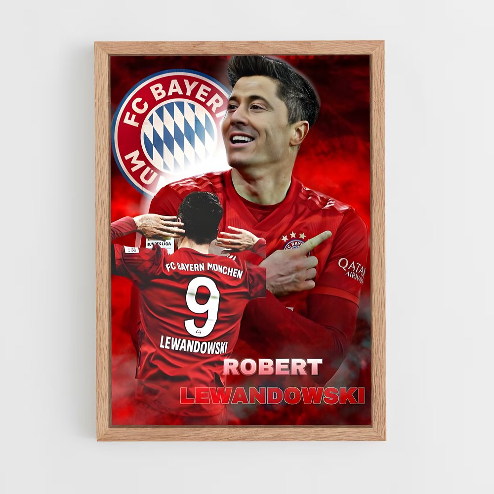 Poster Robert de lewandowski (vue 4)